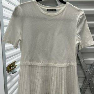 Zara T-Shirt with Electric Pleat Detail